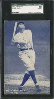 1928 Exhibits Babe Ruth SGC Graded 10 PR 1